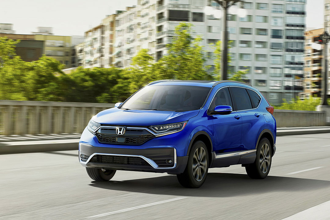 vue trois quart avant du Honda CR-V 2022